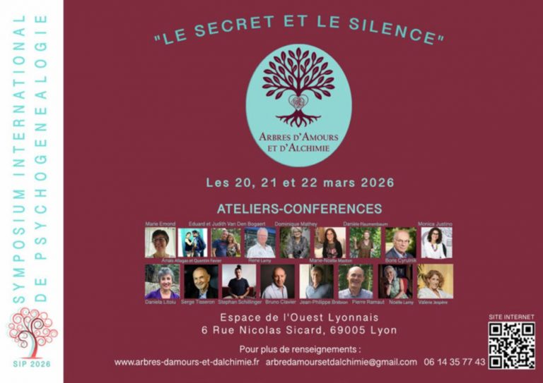 Participation au Symposium international de psychogénéalogie à Lyon en mars 2026